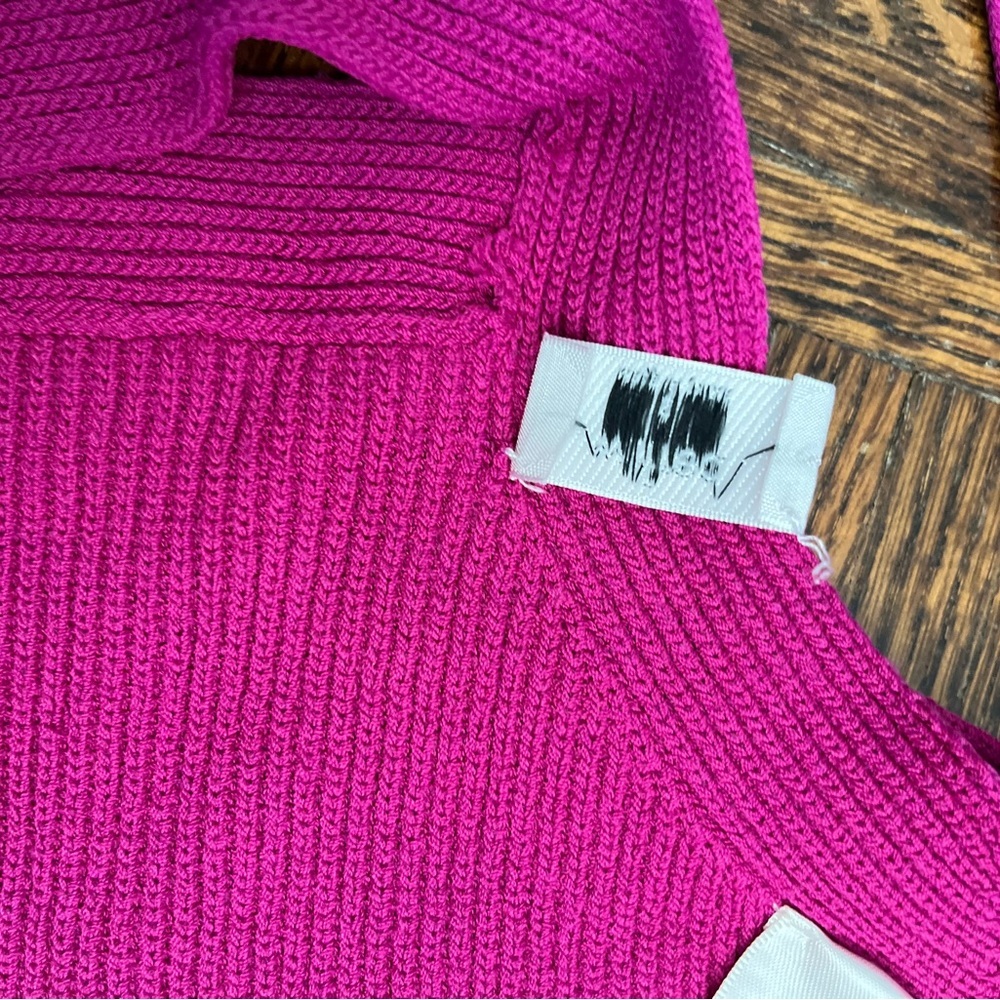 Aritzia Wilfred Cayenne Halter Knit Top in Berry - Picture 6 of 8